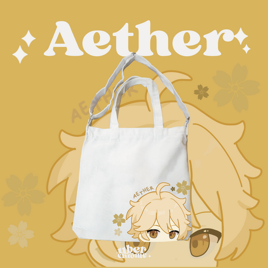 Aether | Traveler | Genshin Impact Cross Body & Shoulder Tote Bag